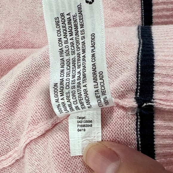 Goodfellow & Co Pink & Navy Trim Knit Polo-Type Short Sleeve Shirt Size XXL - Picture 10 of 10